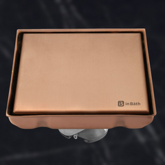 Rose Gold Square Tile Insert Drain Rose Gold Square Tile Insert Drain