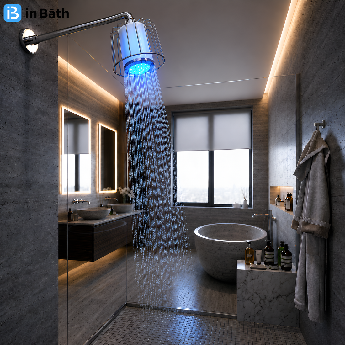 Multicolor LED Lamp Bathroom Shower Head