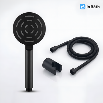 Black Mazzey Round Hand Shower For Bathroom