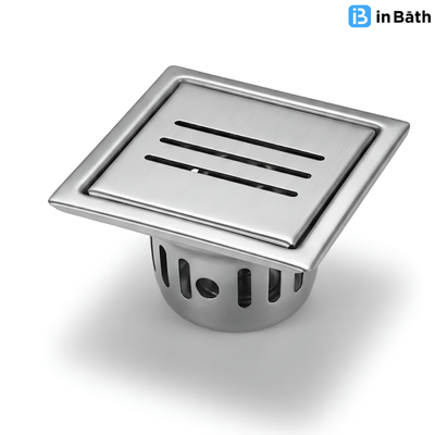 Classic Shower Drain Channel with Collar (Square)