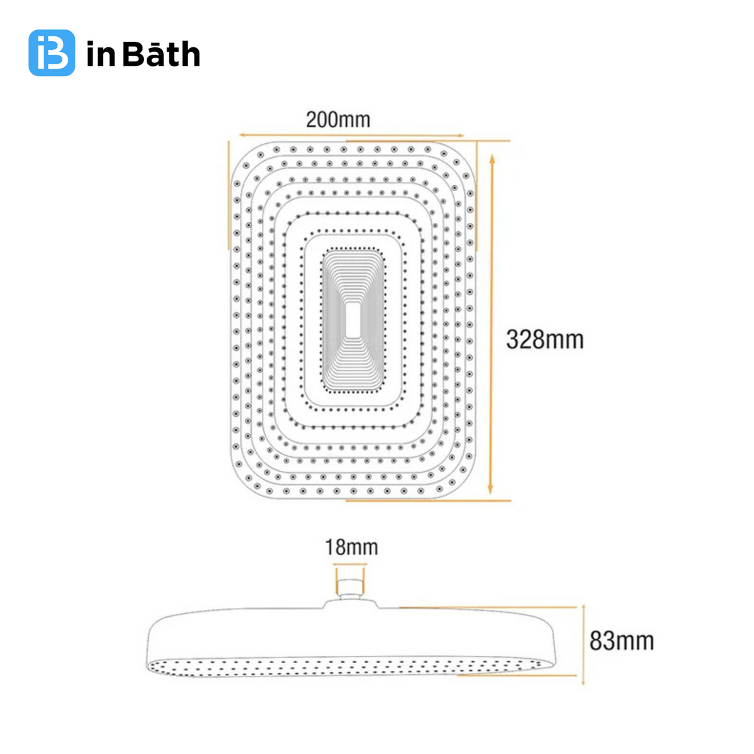Seeko Overhead Shower (13x9 Inches)