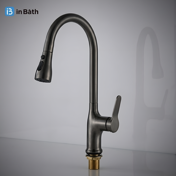 Pull Out Sink Mixer (Grey)
