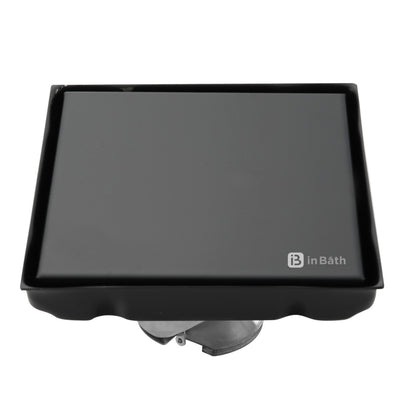 Black Square Tile Insert Drain