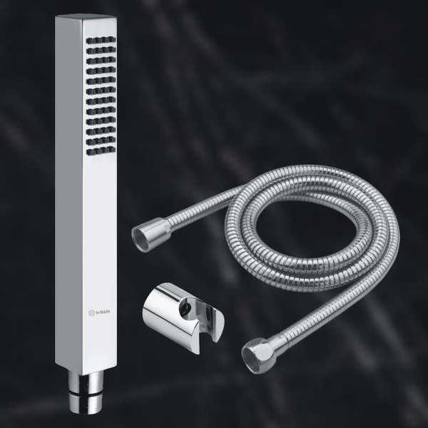 Kubix Hand Shower With SS Flexible Pipe & Hook