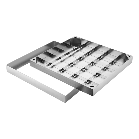 12X12" Stainless Steel Manhole Cover Tile/Marble Insert
