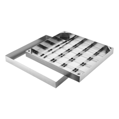 12X12" Stainless Steel Manhole Cover Tile/Marble Insert
