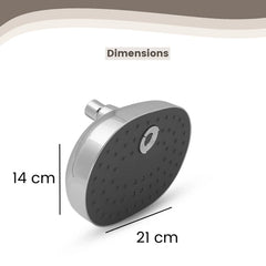 Glam Multi-Flow Shower With Arm (8x5 Inches)