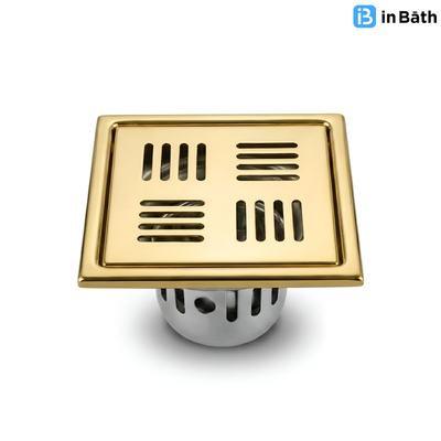 Arena Gold Square Floor Drain (SS 304 Grade)