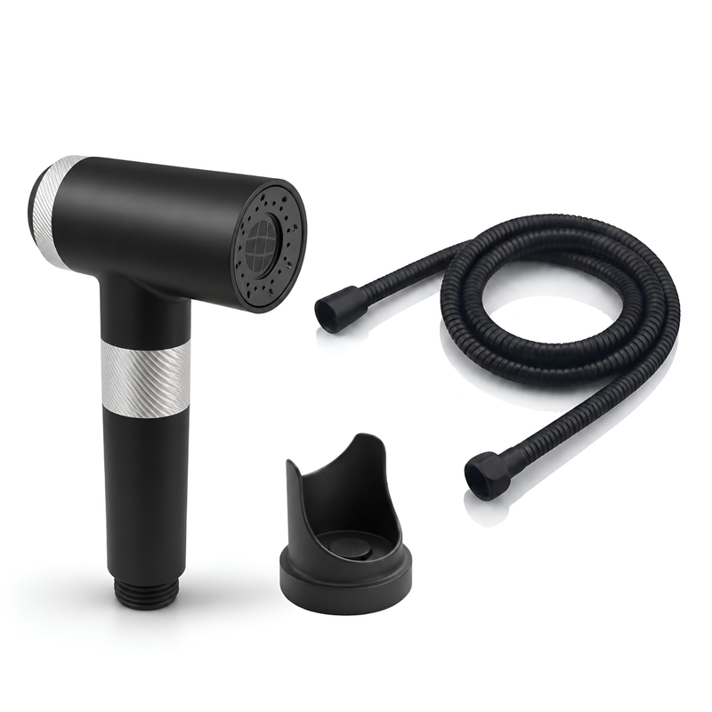 Black Magnetic Health Faucet With Hose Pipe & Hook