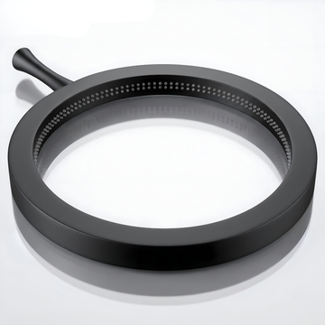 Aqua Ring 16 Inches Overhead Shower (Black)