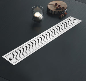 InBath Elite Wave Shower Drain Channel with Collar