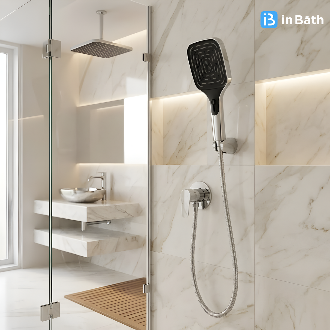 Seeko Square Hand Shower Set