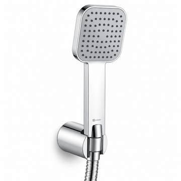 Square Hand Shower with SS Flexible Pipe & Hook