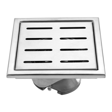 Classic Shower Drain Channel with Collar (Square)