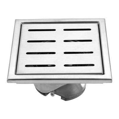 Classic Shower Drain Channel with Collar (Square)