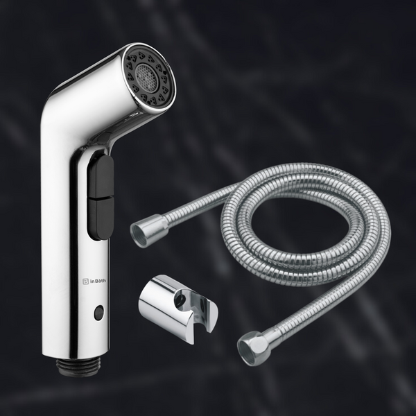 Dual Flow Health Faucet with SS Flexible Pipe & Hook