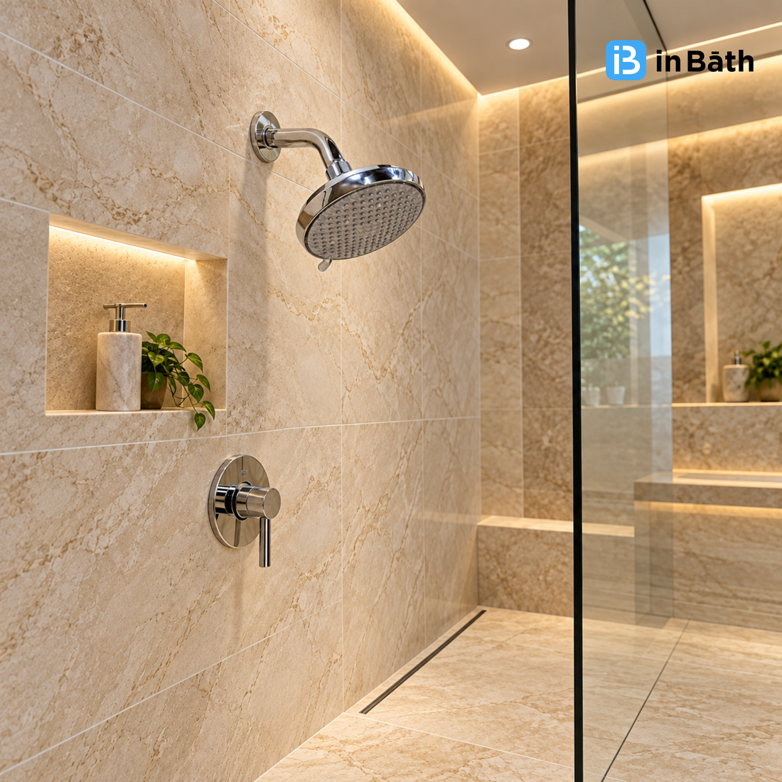 Monte Round Multi Flow Overhead Shower