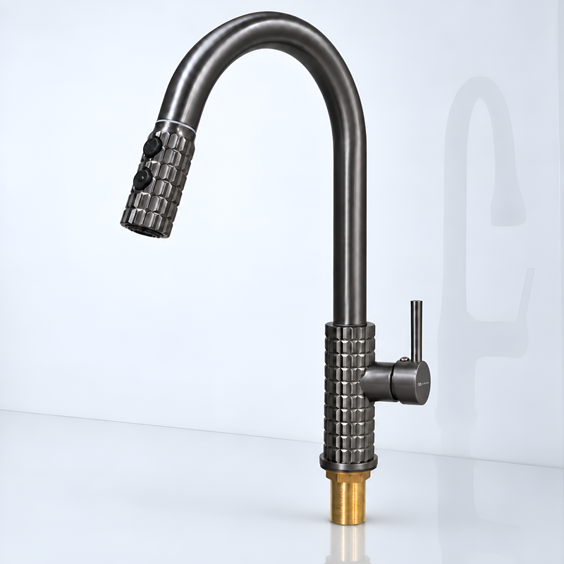 Pull Out Sink Mixer Gun metal