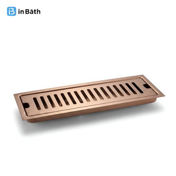 Rose Gold (PVD) Classic Shower Drain Channel (SS 304 Grade)