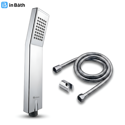 Sleek Hand Shower With SS Flexible Pipe & Hook
