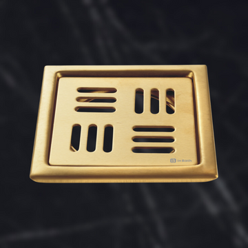 Arena Gold Square Floor Drain (SS 304 Grade)