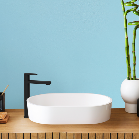 Extended 12" Pillar Cock For Basin (Black)