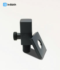 Black Square Angle Valve For Bathroom & Kitchen