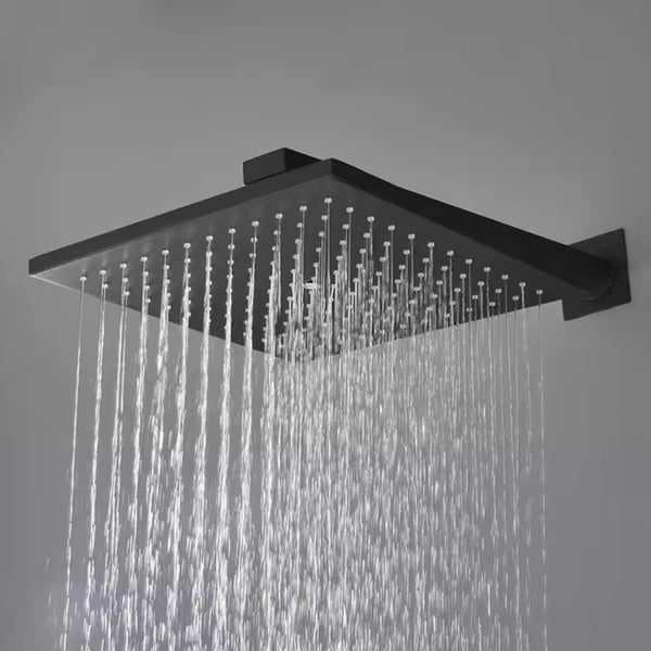 Black Elegant Square Overhead Shower