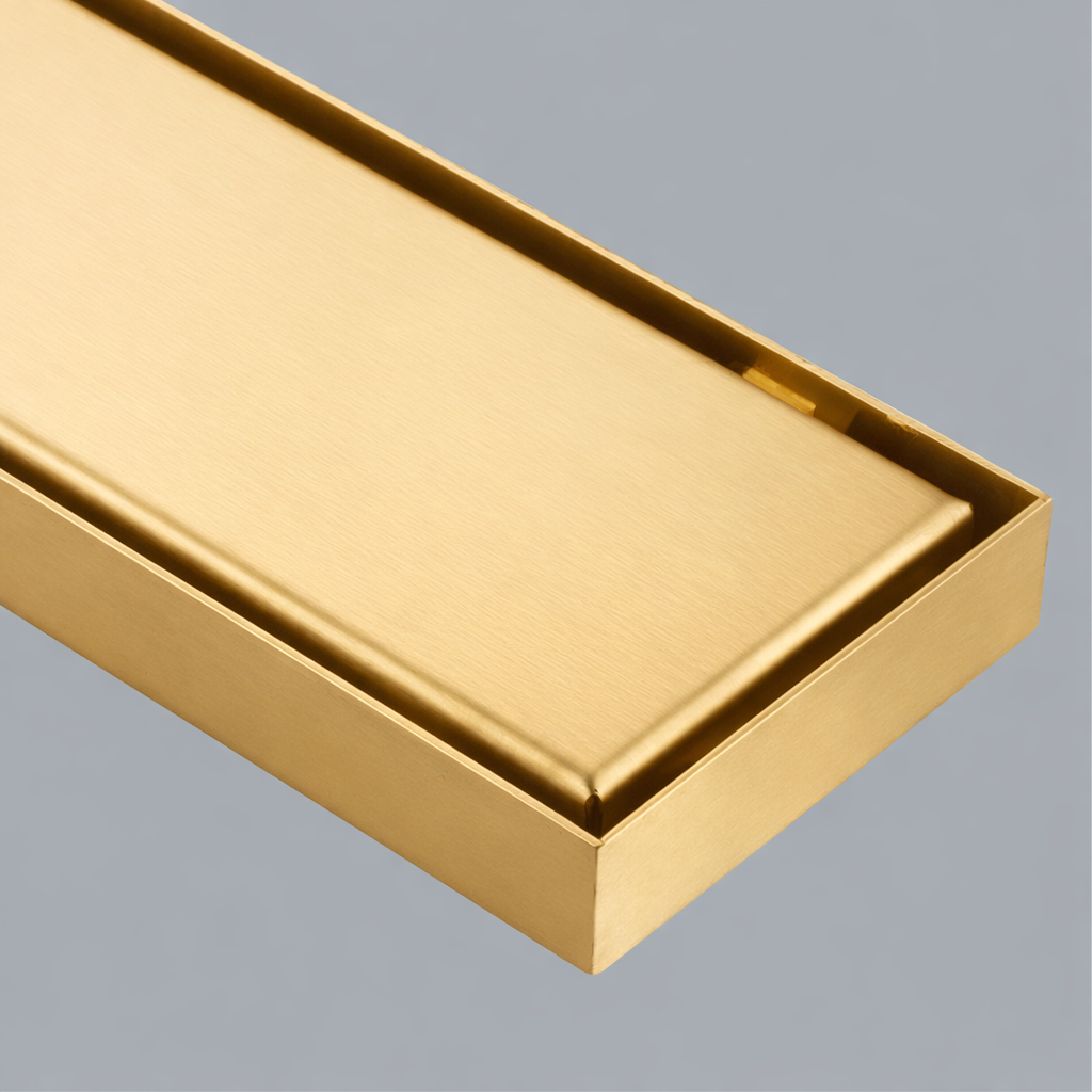 PVD Gold Tile/Marble Insert Floor Drain (SS 304 Grade)