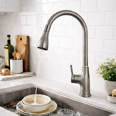 Pull Out Sink Mixer (Grey)