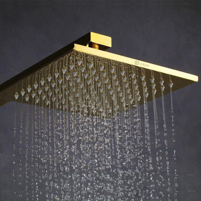 Elegant Gold SS Overhead Shower For Bathroom