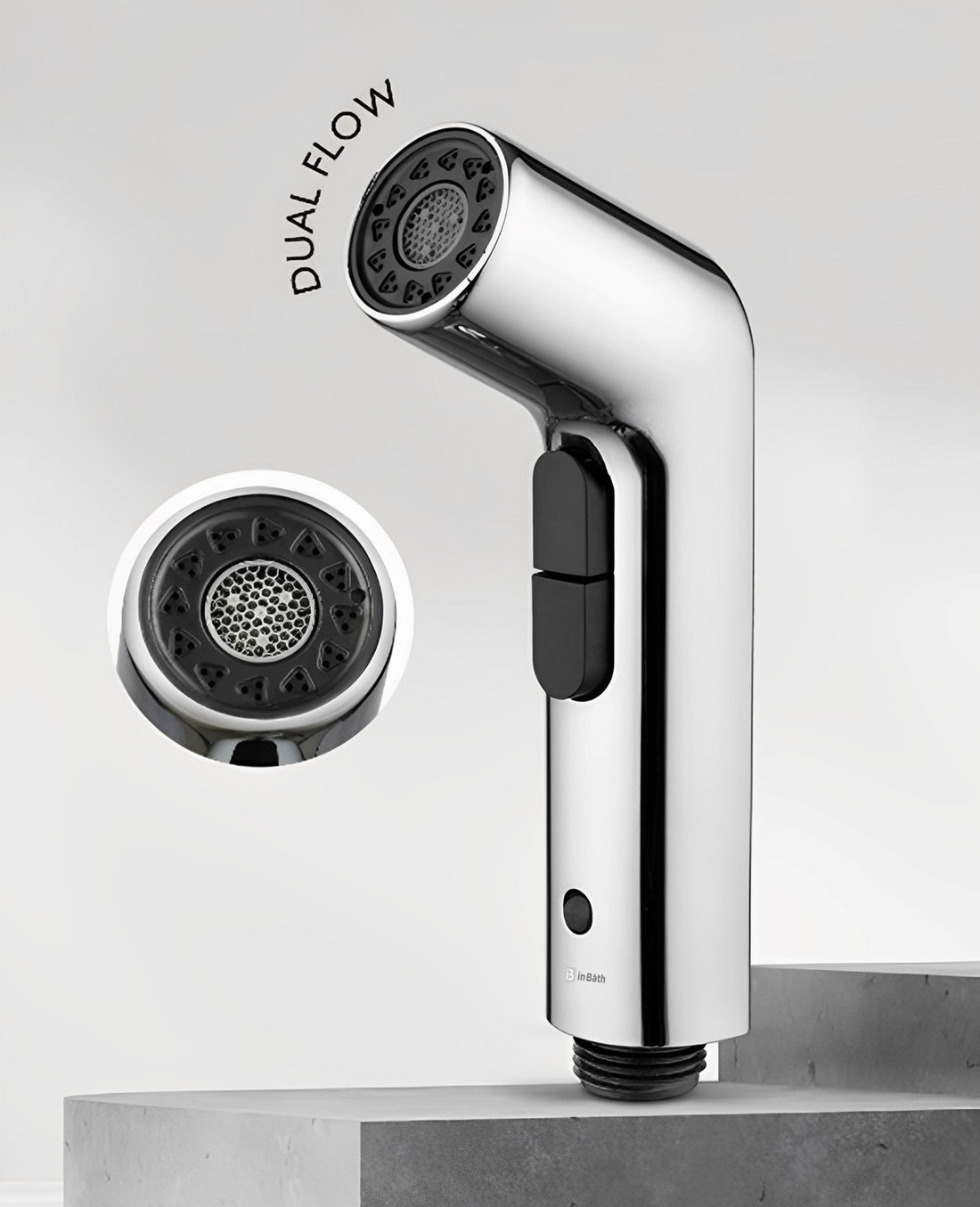 Dual Flow Health Faucet with SS Flexible Pipe & Hook