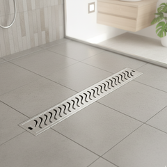InBath Elite Wave Shower Drain Channel with Collar (SS 304)
