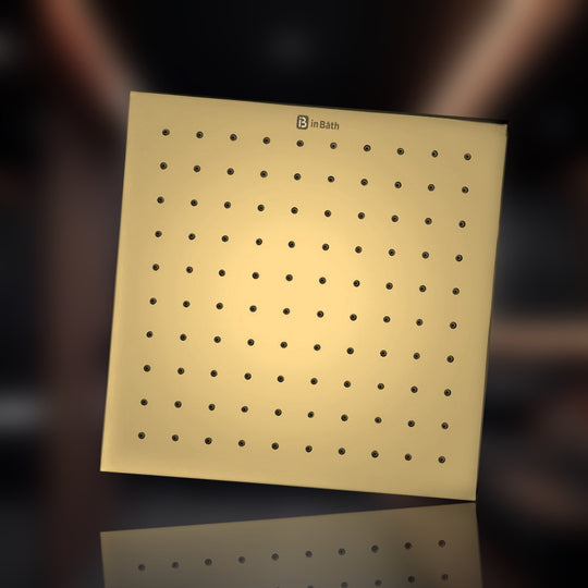 Elegant Gold SS Overhead Shower For Bathroom