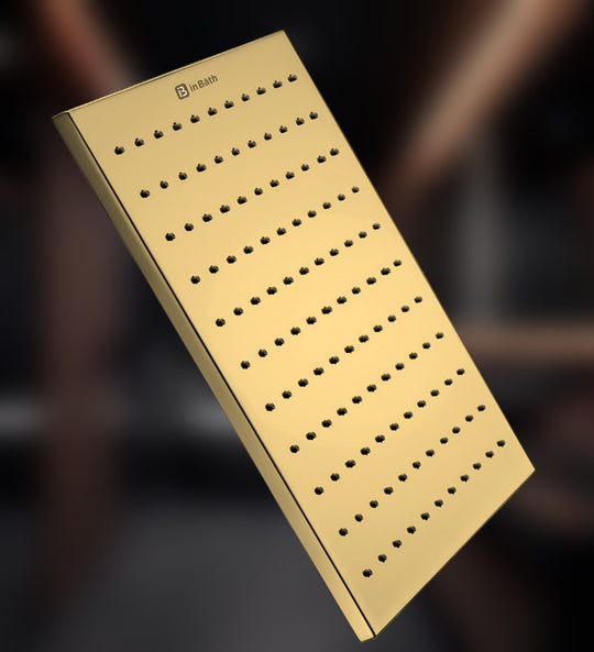 Elegant Gold SS Overhead Shower For Bathroom