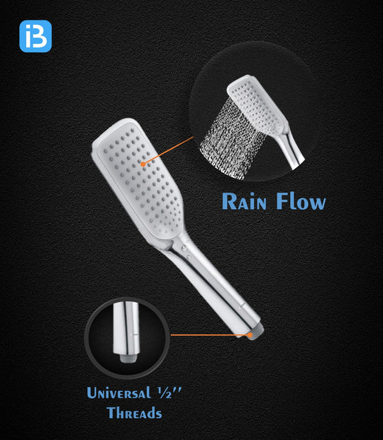 Spike Hand Shower With SS Flexible Pipe & Hook