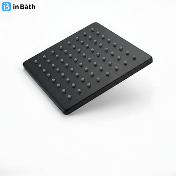 Black Elegant Square Overhead Shower