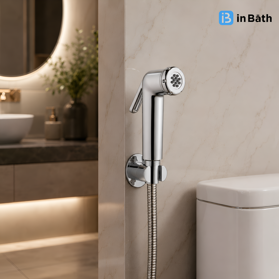 Milli (N) Health Faucet With Hose Pipe & Wall Hook