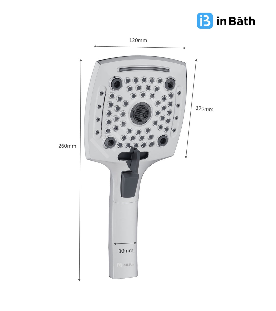 Elevate 5 Flow Hand Shower Without SS Pipe & Hook