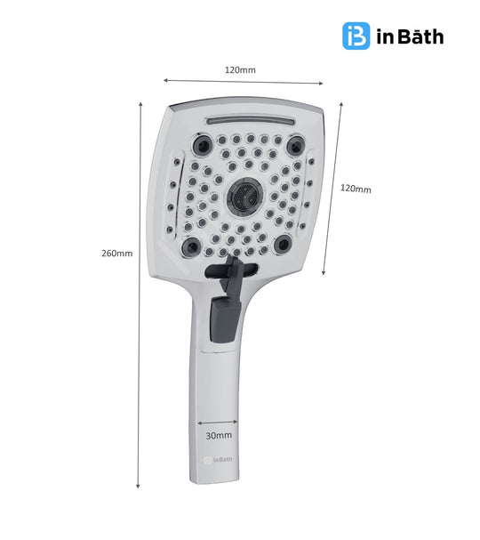 Elevate 5 Flow Hand Shower Without SS Pipe & Hook