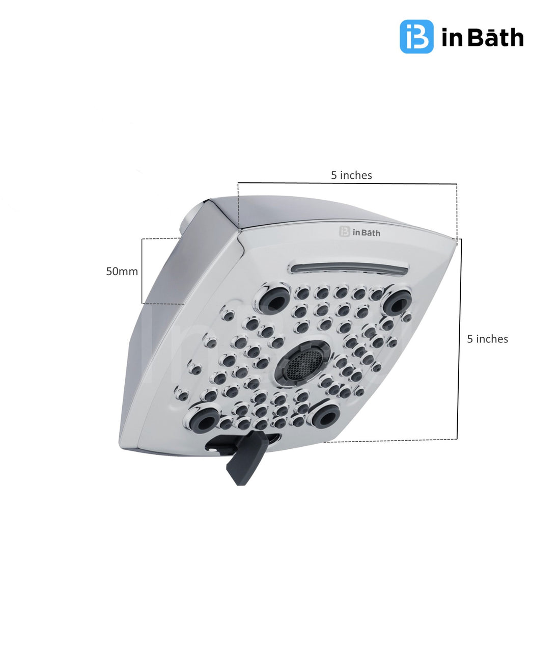 Elevate 5X5 Inches Multi function Shower