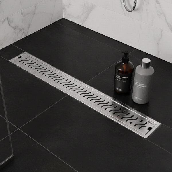 InBath Elite Wave Shower Drain Channel with Collar (SS 304)