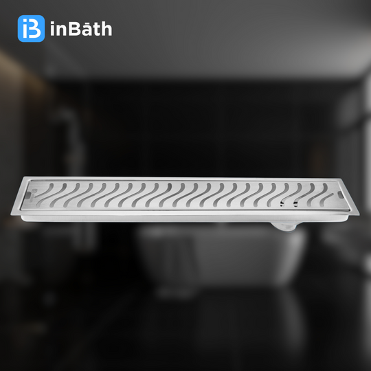 InBath Elite Wave Shower Drain Channel with Collar (SS 304)