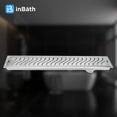 InBath Elite Wave Shower Drain Channel with Collar (SS 304)