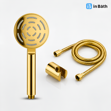 Golden Mazzey Round Hand Shower Only For Bathroom