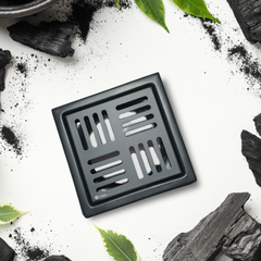 Arena Black Square Floor Drain (SS 304  Grade)