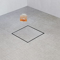 Rose Gold Square Tile Insert Drain