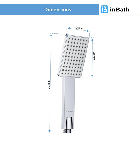 Stella Hand Shower With SS Flexible Pipe & Hook