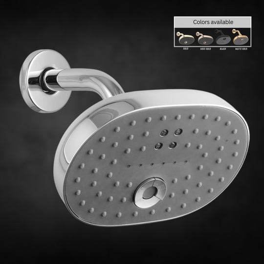 Glam Multi-Flow Shower With Arm (8x5 Inches)