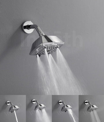 Elevate 5X5 Inches Multi function Shower